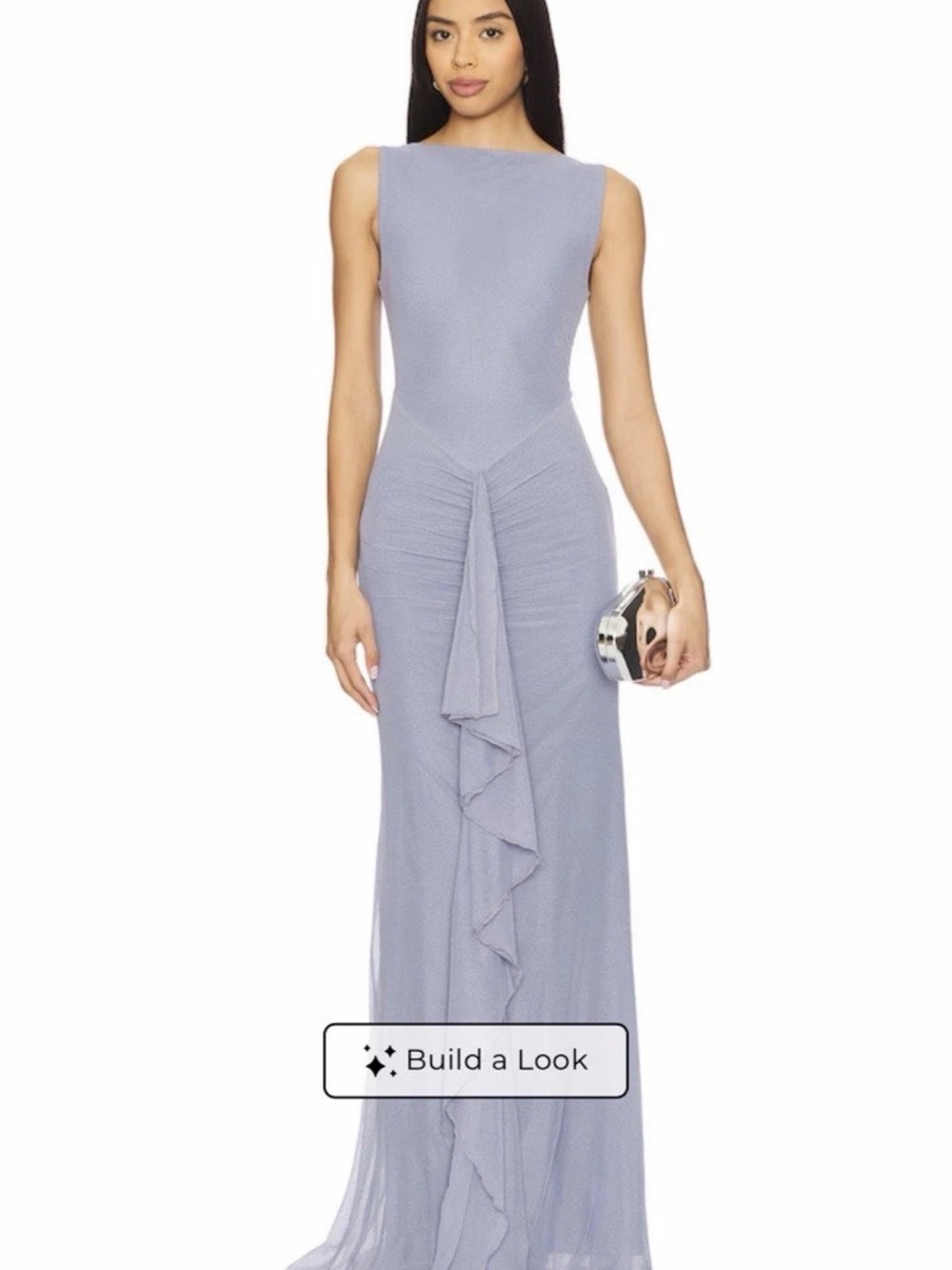 Lovers + Friends Ellie Maxi Dress in Dusk Blue Size M